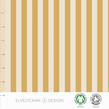 Bio Jersey vertical Gold Streifen