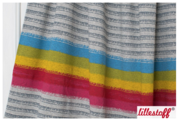Bio Lillestoff Regenbogenstreifen