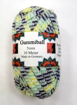 Gummiball 5mm/10m bunt